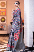 Banarasi - Patola Saree Prussian Blue Banarasi Patola Saree saree online