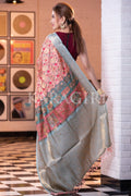 Banarasi - Patola Saree Salmon Orange Banarasi Patola Saree saree online