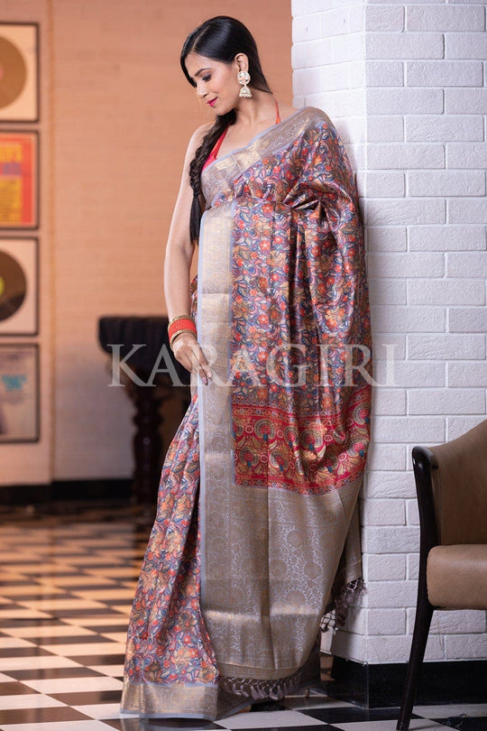 Banarasi - Patola Saree Steel Grey Banarasi Patola Saree saree online