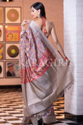 Banarasi - Patola Saree Steel Grey Banarasi Patola Saree saree online