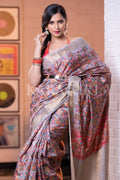 Banarasi - Patola Saree Steel Grey Banarasi Patola Saree saree online