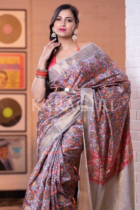 Banarasi - Patola Saree Steel Grey Banarasi Patola Saree saree online