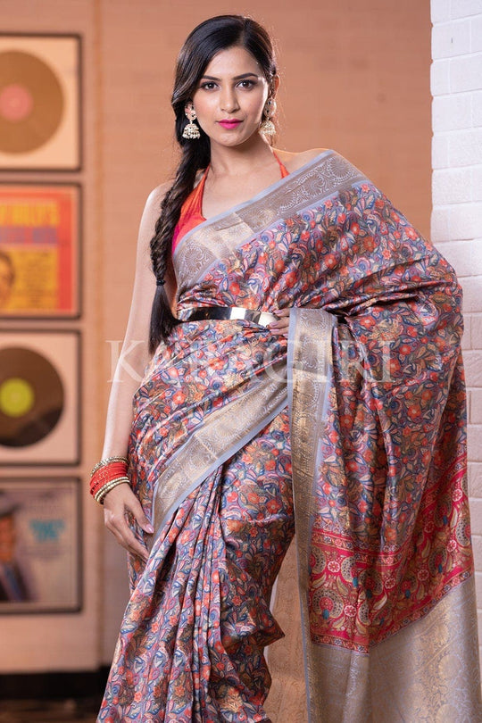 Banarasi - Patola Saree Steel Grey Banarasi Patola Saree saree online