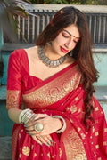 Banarasi Saree Banarasi Saree In Imperial Red saree online