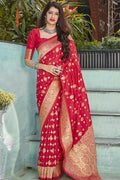 Banarasi Saree Banarasi Saree In Imperial Red saree online