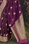 Banarasi Saree In Mulberry Purple