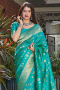 Banarasi Saree Banarasi Saree In Sapphire Blue saree online