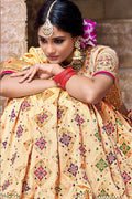 Banarasi Saree Beige Cream Banarasi Saree With Embroidered Silk Blouse saree online