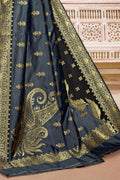 Banarasi Saree Black Multi Colour Zari Woven Banarasi Saree saree online