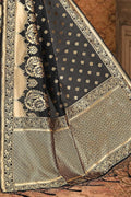 Banarasi Saree Black Printed Banarasi Saree saree online