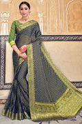 Black Zari Butta Banarasi Saree