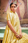 Banarasi Saree Blonde Yellow Zari Woven Banarasi Saree saree online