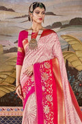 Banarasi Saree Blush Pink Zari Woven Banarasi Saree saree online