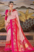 Banarasi Saree Blush Pink Zari Woven Banarasi Saree saree online