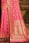 Banarasi Saree Brick Pink Banarasi Saree saree online