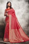 Banarasi Saree Bridal Red Woven Banarasi Saree saree online
