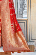 Banarasi Saree Bridal Red Zari Woven Banarasi Brocade Saree saree online