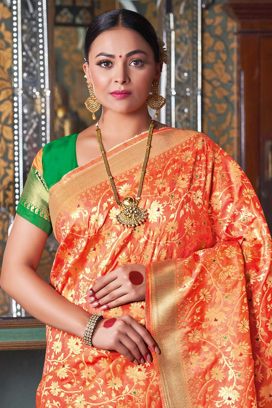 bridal banarasi saree