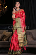red banarasi saree
