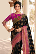 black banarasi saree