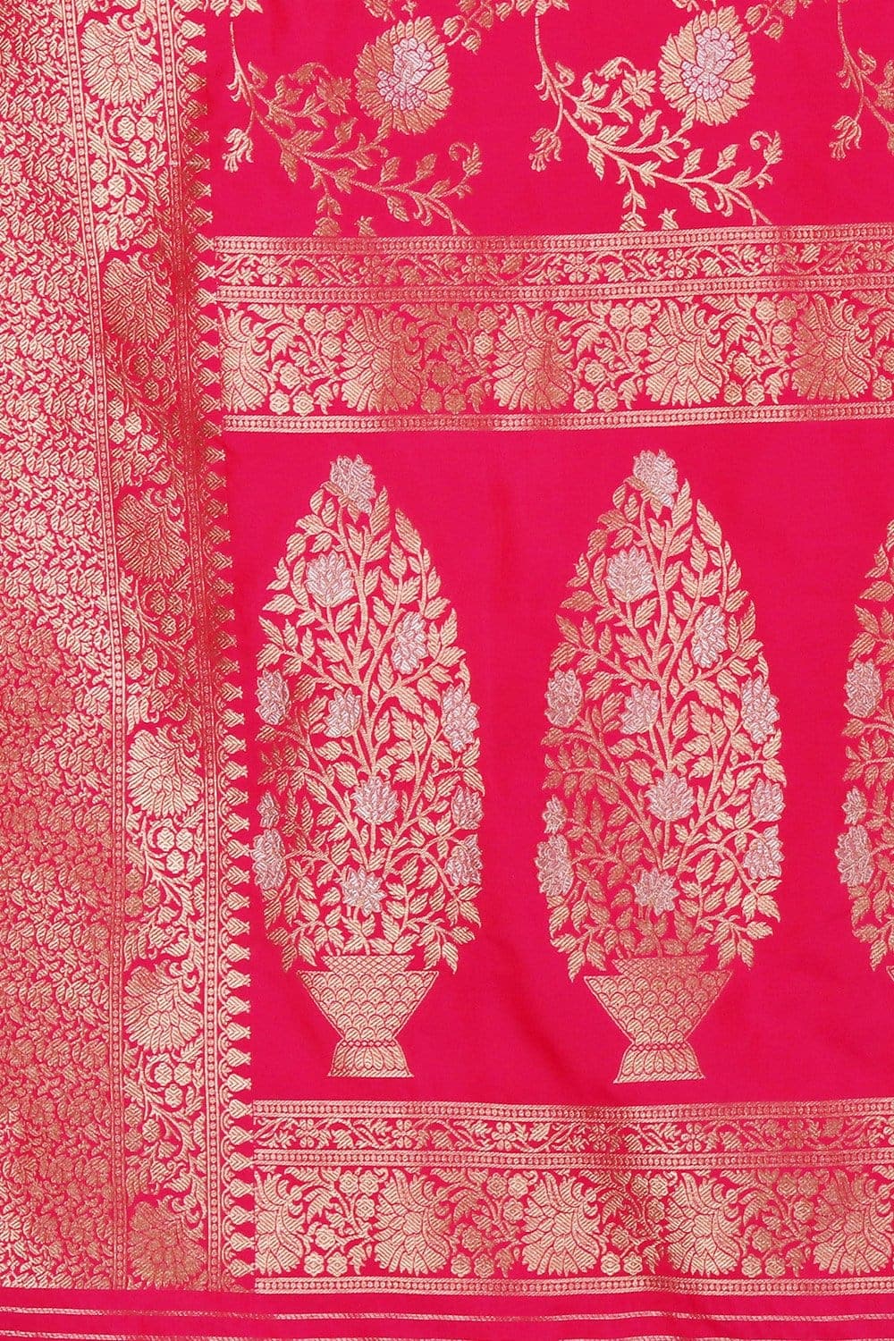 Banarasi Saree Crimson Red Intricate Jaal Woven Banarasi Saree saree online