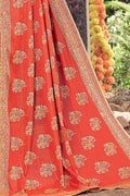 Banarasi Saree Desire Red Printed Banarasi Saree saree online