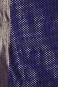 Banarasi Saree Egyptian Blue Small Butta Woven Banarasi Saree saree online