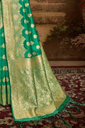 Banarasi Saree Forest Green Banarasi Saree saree online