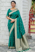 Banarasi Saree Forest Green Banarasi Saree saree online