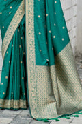 Banarasi Saree Forest Green Banarasi Saree saree online