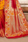 Banarasi Saree Gold Yellow Zari Woven Banarasi Saree saree online