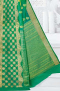Banarasi Saree Gorgeous Jade Green Banarasi Saree saree online