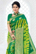 Banarasi Saree Gorgeous Leaf Green Banarasi Saree saree online