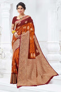 Banarasi Saree Gorgeous Shades Of Brown Banarasi Saree saree online