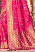 Banarasi Saree Hot Pink Banarasi Saree saree online
