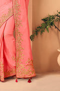 Banarasi Saree Hot Pink Beautiful Designer Banarasi Saree saree online