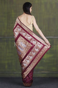 Banarasi Saree Imperial Purple Small Butta Woven Banarasi Saree saree online