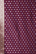 Banarasi Saree Imperial Purple Small Butta Woven Banarasi Saree saree online