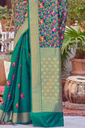 Banarasi Saree Jade Green Kashmiri Zari Woven Saree saree online
