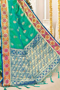 Banarasi Saree Jungle Green Banarasi Saree saree online