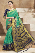 Jungle Green Banarasi Saree