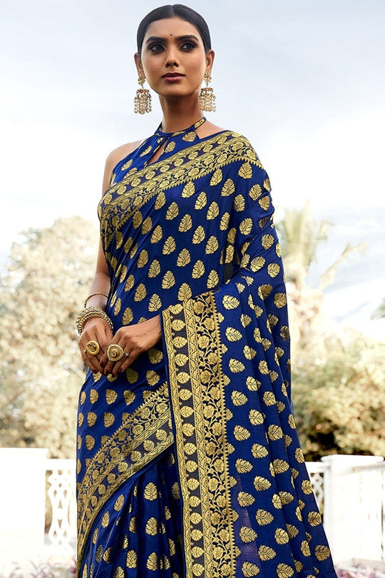 Banarasi Saree Lapis Blue Banarasi Saree saree online