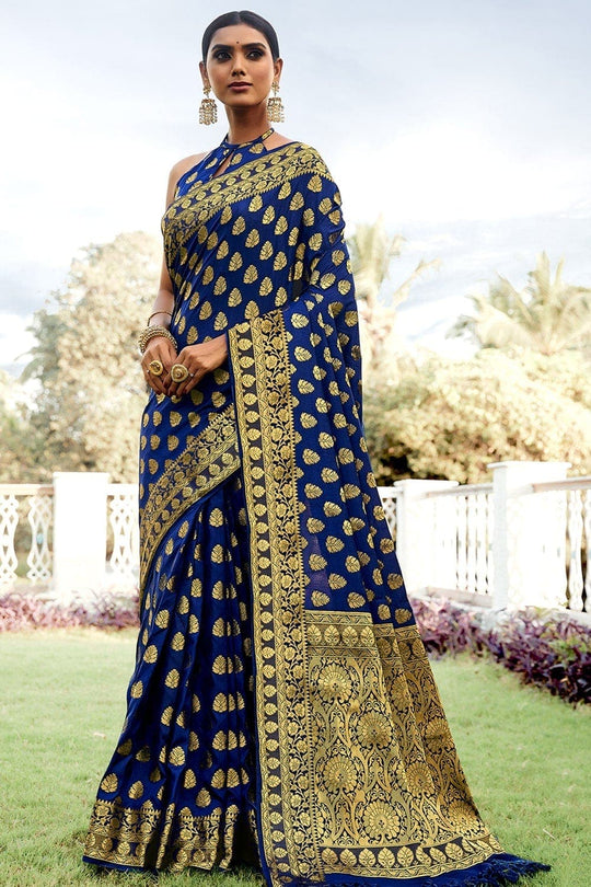 Banarasi Saree Lapis Blue Banarasi Saree saree online