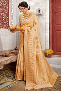 Banarasi Saree Latte Yellow Banarasi Saree saree online