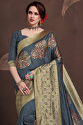 Banarasi Saree Lead Grey Banarasi Saree saree online
