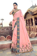 Banarasi Saree Lemonade Pink Banarasi Saree saree online