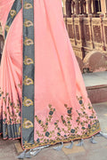 Banarasi Saree Lemonade Pink Banarasi Saree saree online