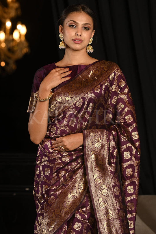 Banarasi Saree Magenta Banarasi Saree saree online