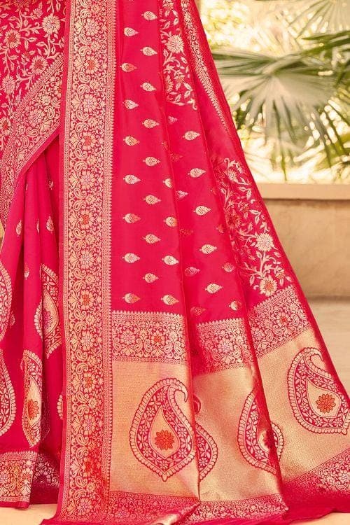 Banarasi Saree Magenta Pink Banarasi Saree saree online