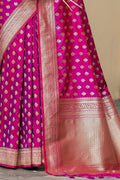 Banarasi Saree Magenta Purple Banarasi Butti Saree saree online